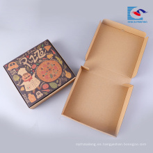 caja de embalaje corrugado de pizza personalizada con etiqueta privada